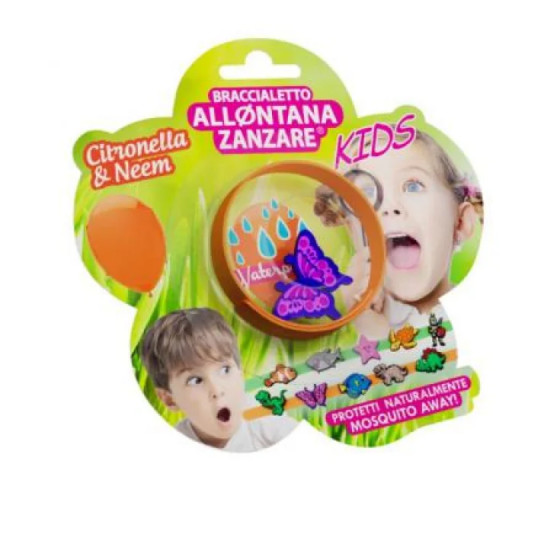 BRACCIALETTO ALLONTANA ZANZARE CITRONELLA & NEEM KIDS