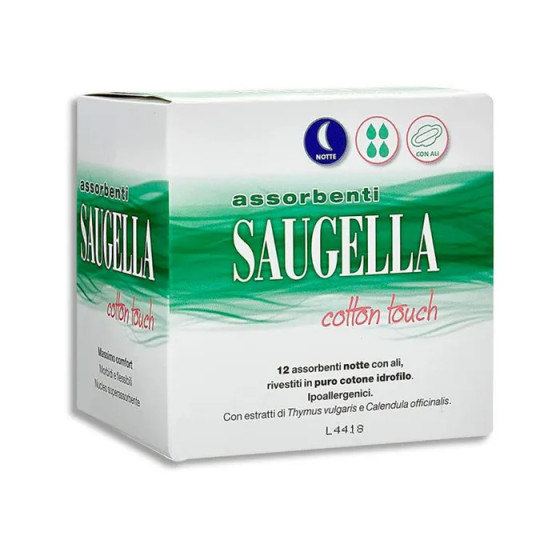 Saugella Assorbenti Cotton Touch Notte 12 Pezzi