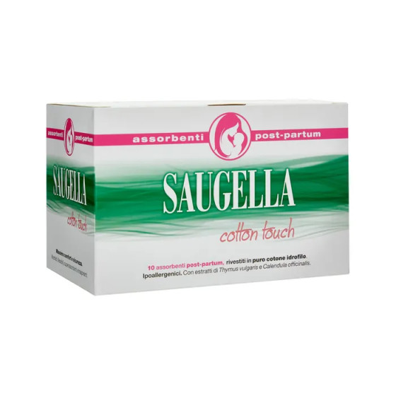 Saugella Cotton Touch Assorbenti Post Parto 10 Pezzi